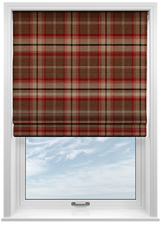 Highland, Rosso - Roman Blind